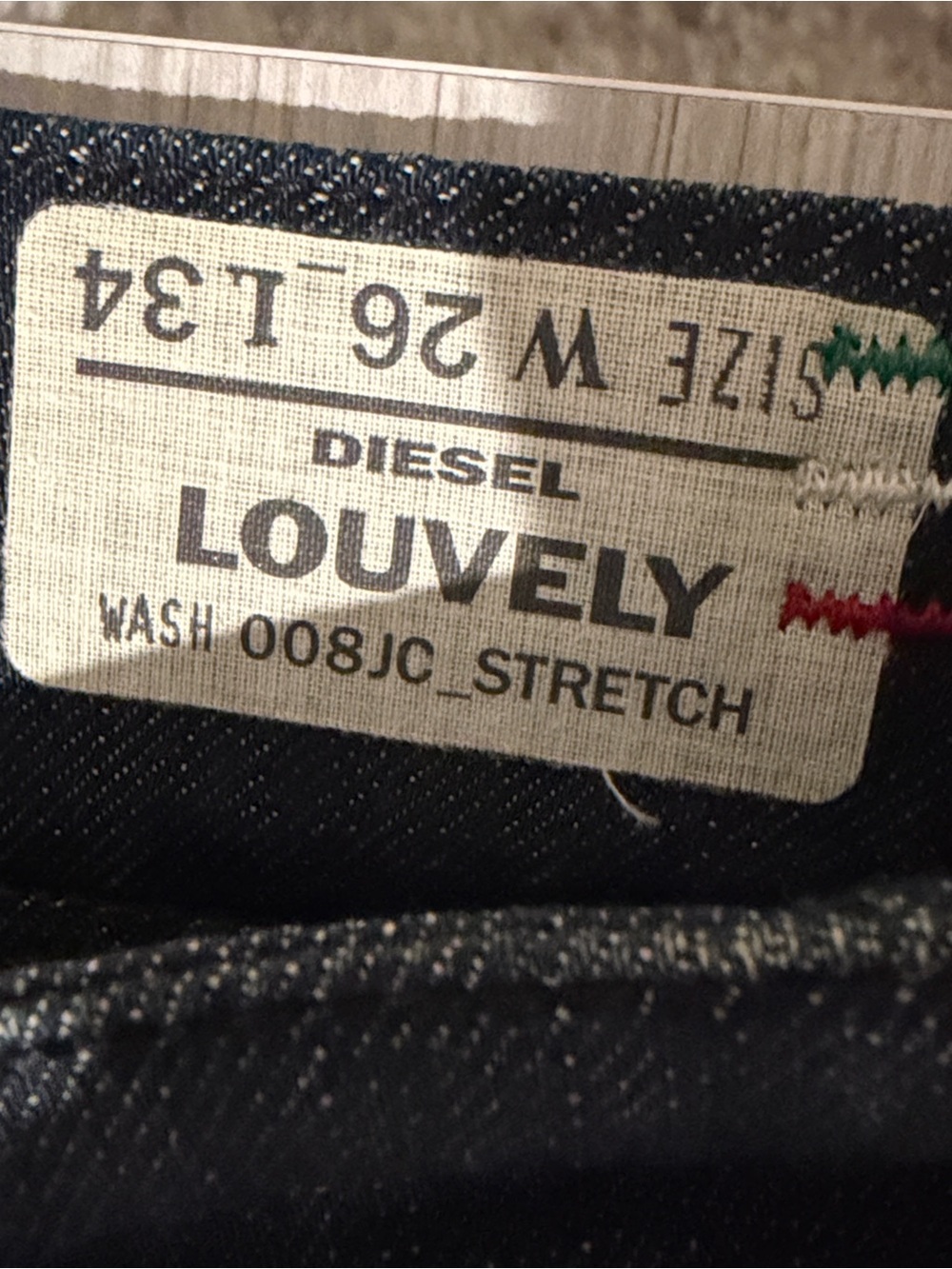 Diesel Louvely - Wash 8JC - Dark Indigo Flared Women's Denim. Made in Italy - Picture 10 of 12